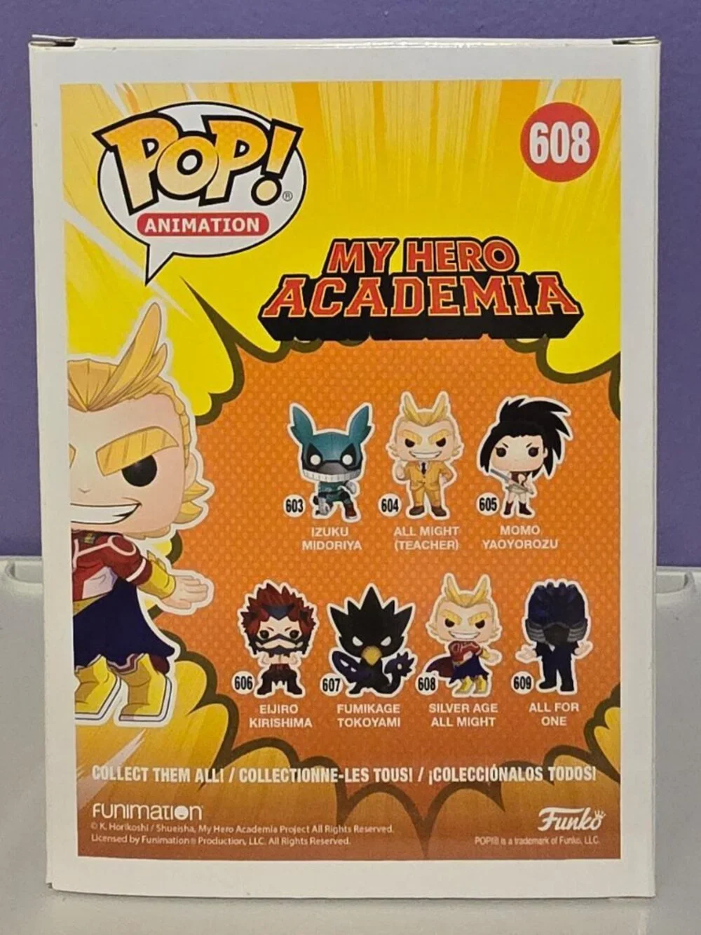 Funko Pop! My Hero Academia - Silver Age All Might #608 (GITD) - Hot Topic Excl.